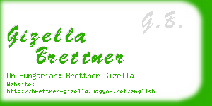 gizella brettner business card